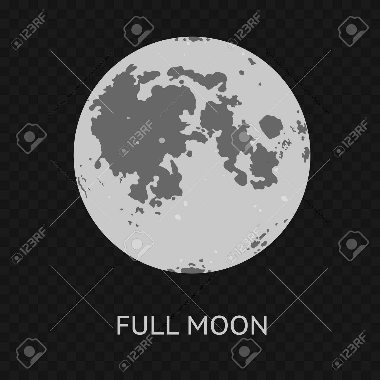 Full Moon. Vector Royalty Free SVG, Cliparts, Vectors, and Stock  Illustration. Image 70792357., image size:1300x1300
