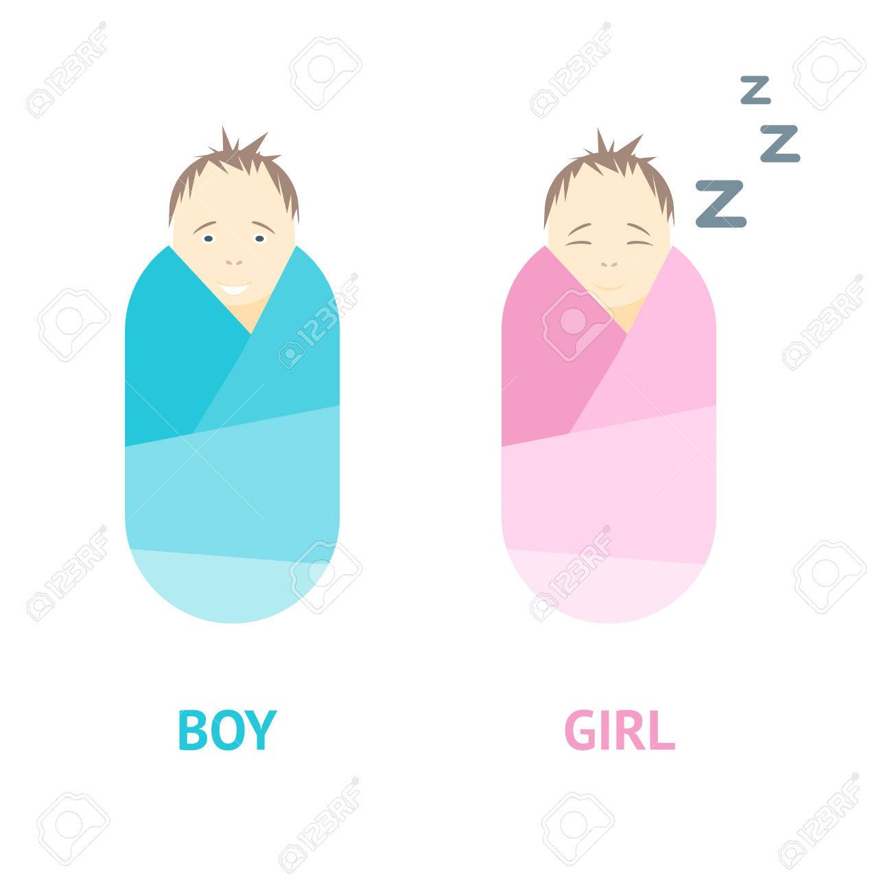 赤ちゃんのおくるみ ベクトル のイラスト素材 ベクタ Image