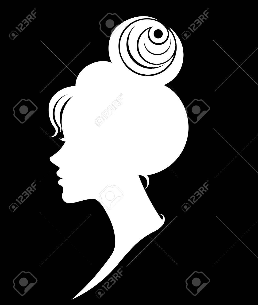 女性シルエット アイコン 女性の顔のイラストのイラスト素材 ベクタ Image 女性シルエット アイコン 女性の顔のイラストのイラスト素材 ベクタ Image