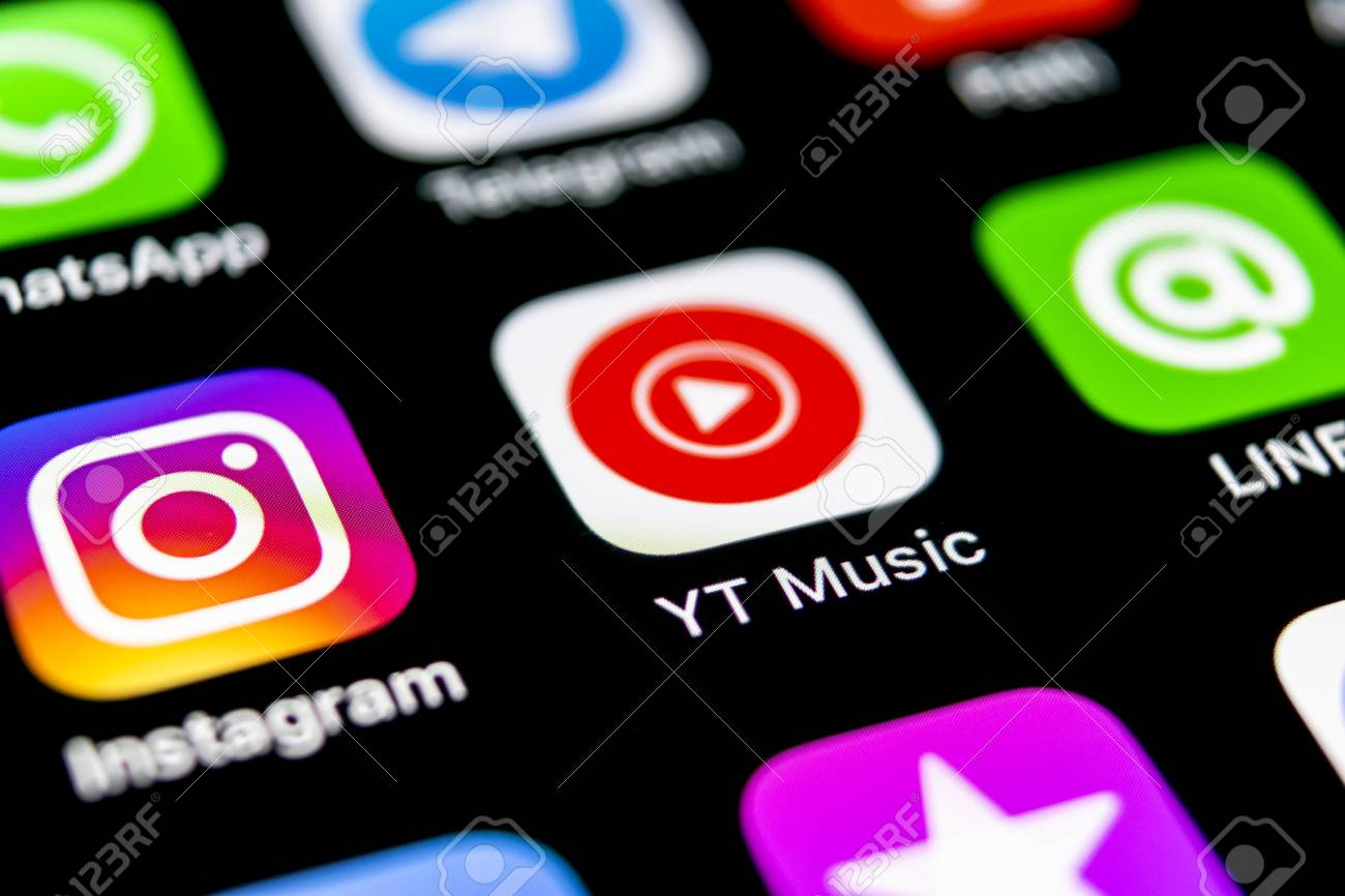 Sankt Petersburg Russia September 30 18 Youtube Music Application Icon On Apple Iphone X Smartphone Screen Close Up Youtube Music App Icon Social Media Icon Social Network Stock Photo Picture And Royalty Free Image