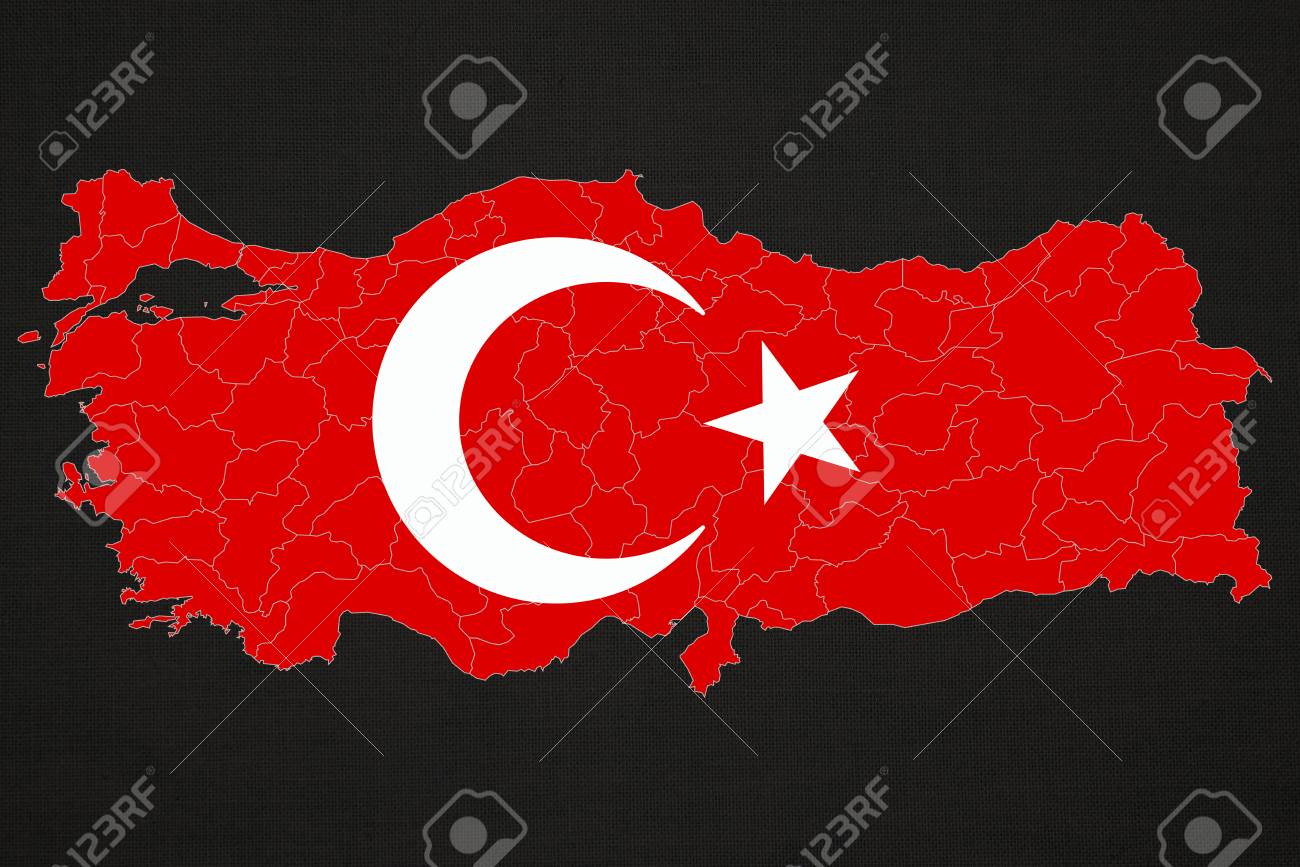 turkey and turkish flag turkish flag design study stock photo