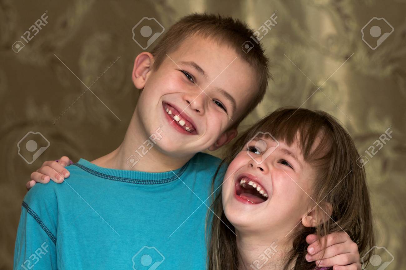 two little children brother