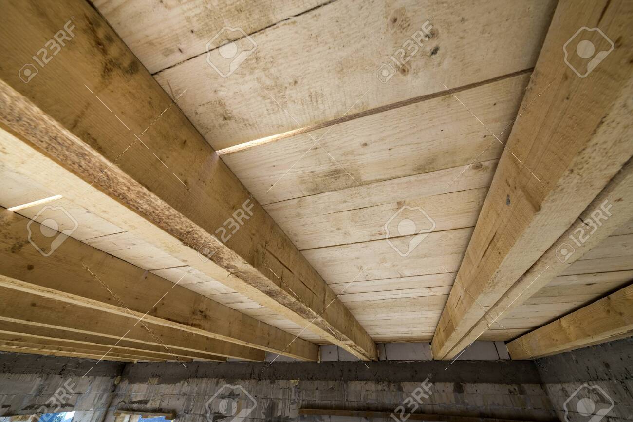 Close Up Detail Of House Room Interior Under Construction And