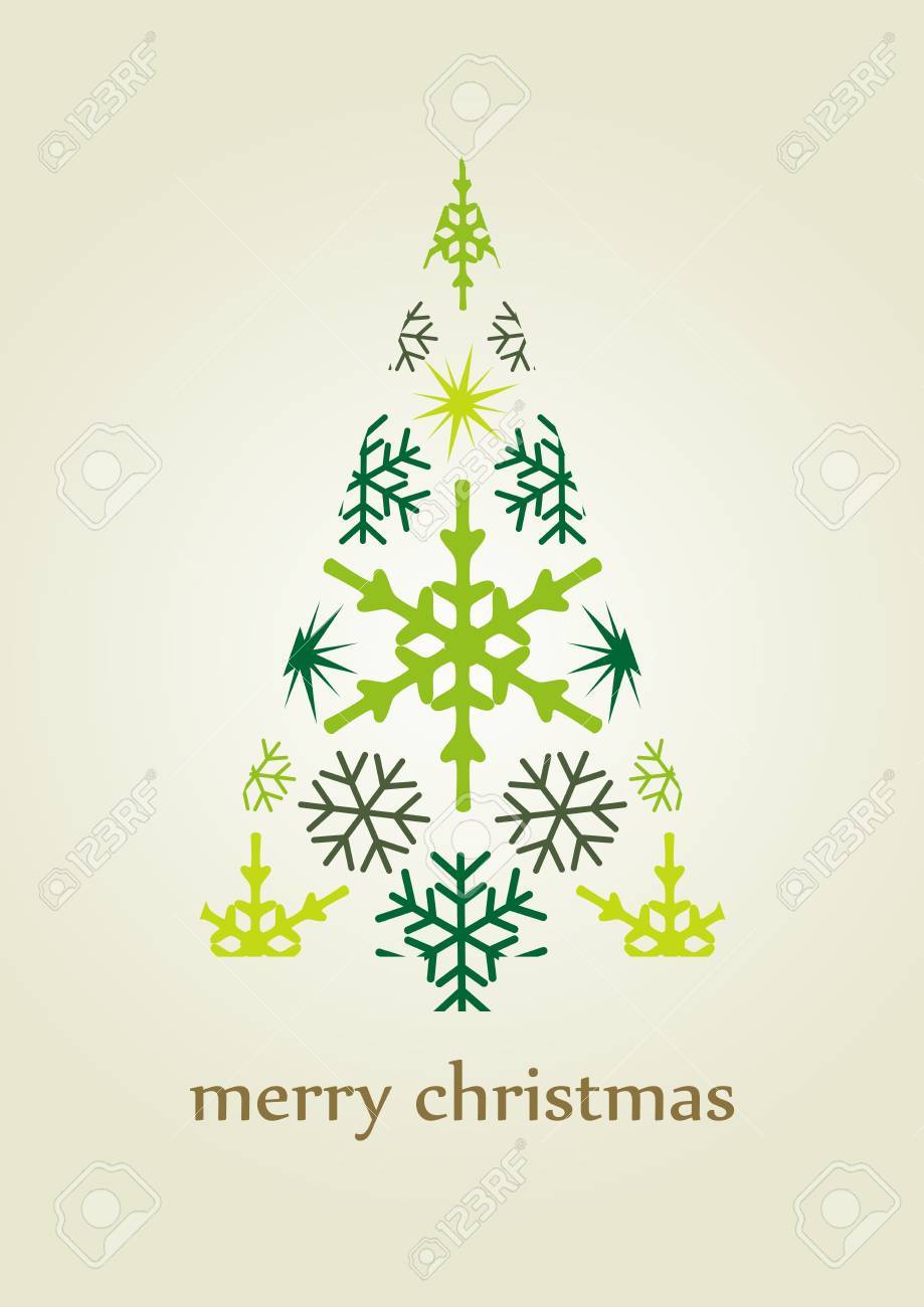 artistic christmas tree design illustration royalty free cliparts