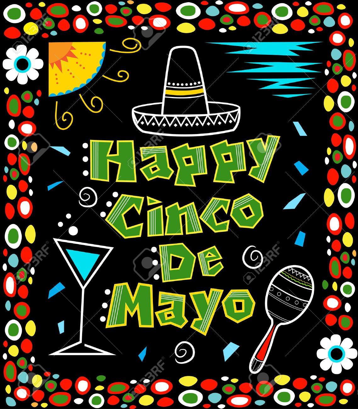 cinco de mayo poster mexican art style cinco de mayo poster