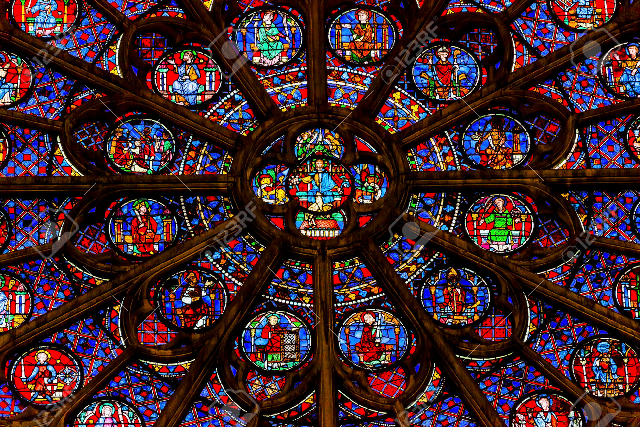 Image result for notre dame stained glass rose window