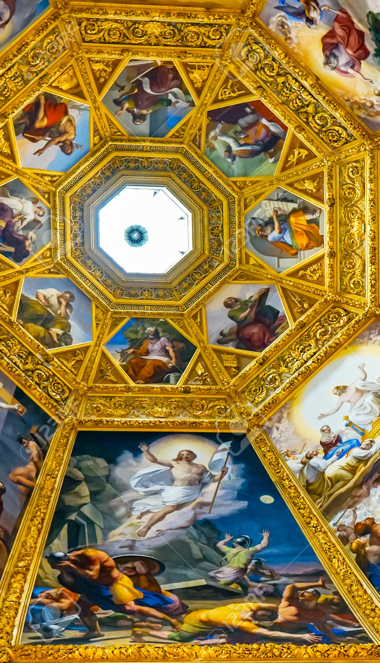 Jesus Christ Resurrection Painting Dome San Lorenzo Medici Church