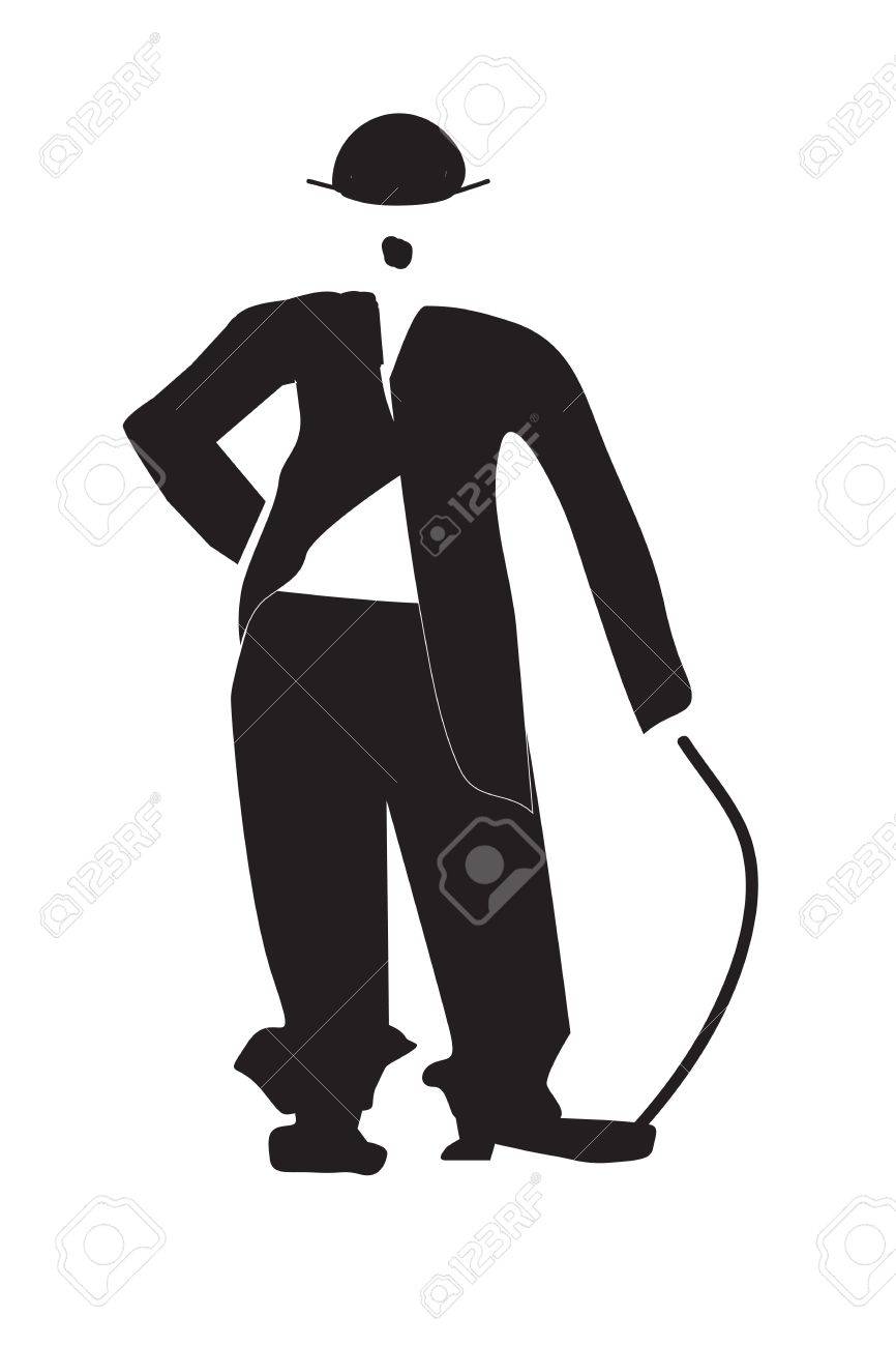Ilustración Del - Chaplin Ilustraciones Svg, Vectoriales, Clip Art Vectorizado Libre De Derechos. Image 21726904.