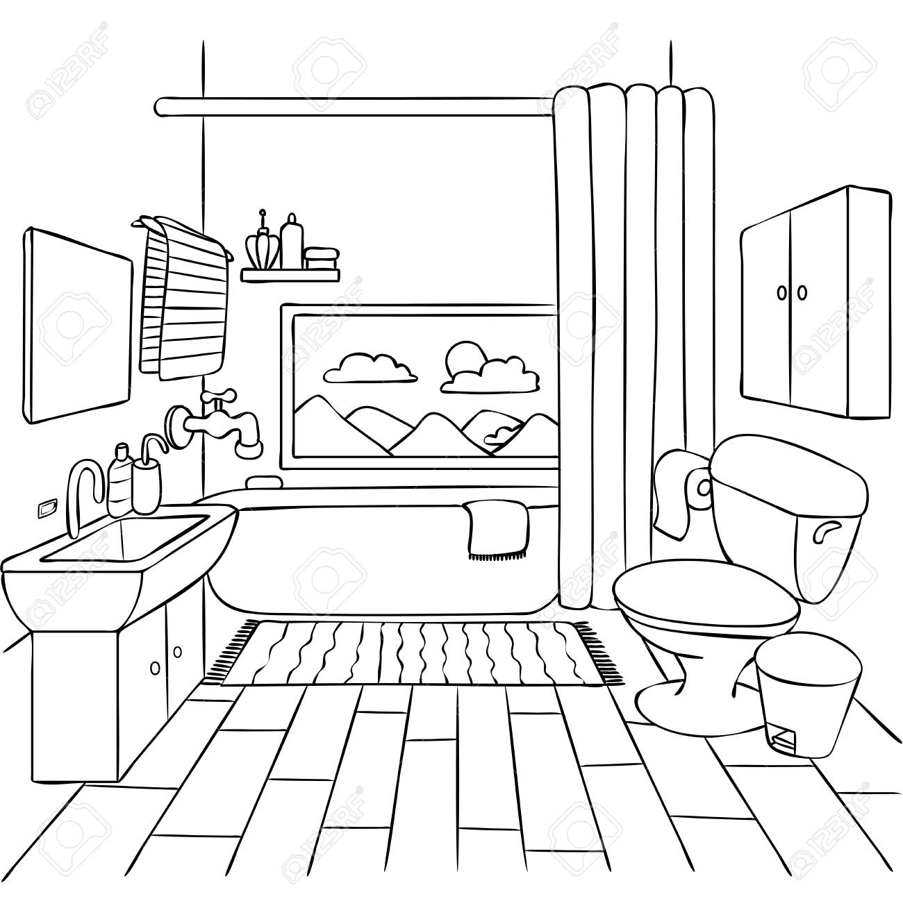 Hand Drawn Salle De Bains Pour Element De Design Et Coloriage Livre Pour Les Enfants Et Les Adultes Illustration Vectorielle Clip Art Libres De Droits Vecteurs Et Illustration Image 98533147 Hand Drawn Salle De Bains Pour Element De Design Et Coloriage Livre Pour Les Enfants Et Les Adultes Illustration Vectorielle Clip Art Libres De Droits Vecteurs Et Illustration Image 98533147