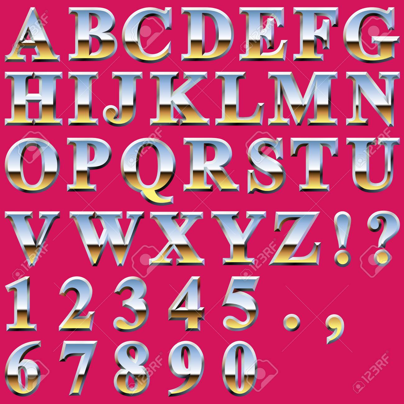 Metal Letters And Numbers Adorable An Alphabet Sit Of Shiny Chrome Metal Letters And Numbers Royalty Design Ideas Metal Letters And Numbers Captivating An Alphabet Sit Of Shiny Chrome Metal Letters And Numbers Royalty Inspiration Design