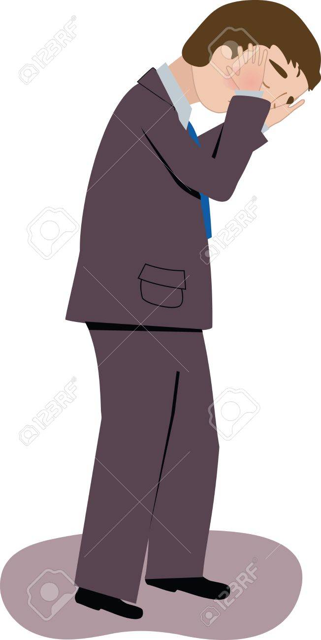 スーツで立っている人は泣いている人 のイラスト素材 ベクタ Image スーツで立っている人は泣いている人 のイラスト素材 ベクタ Image