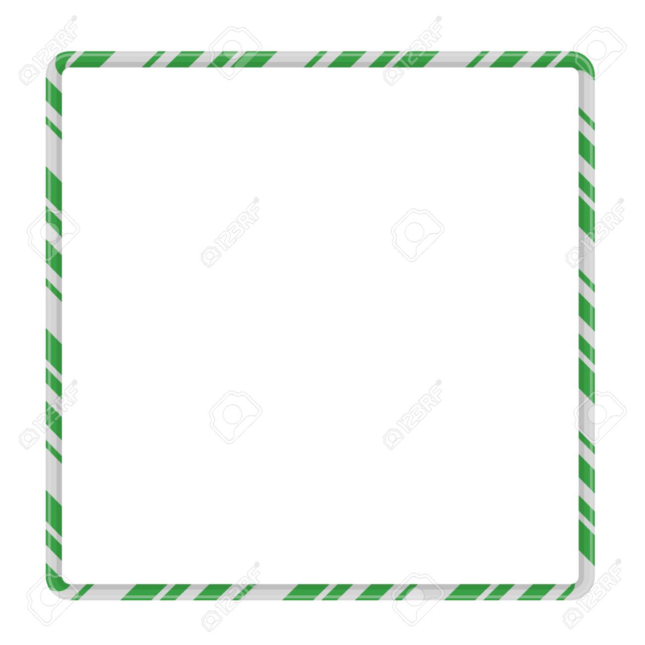 Candy Cane Frame Border Square Shape Vector Christmas Design Royalty Free Cliparts Vectors And Stock Illustration Image 116874817