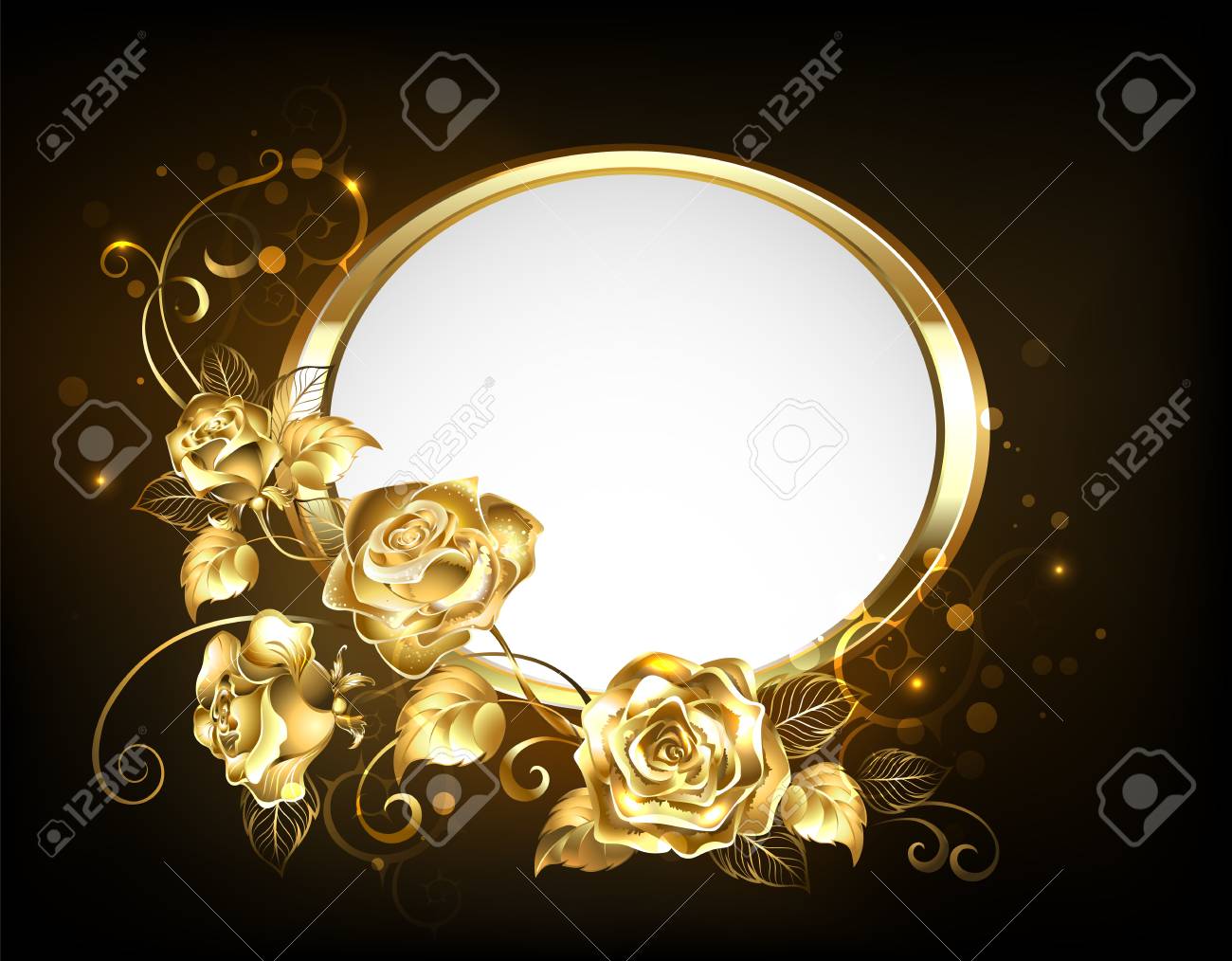 バラのはり絵 縦長デザイン ゴールドフレーム バラのはり絵 縦長デザイン ゴールドフレーム バラの花おしゃれ