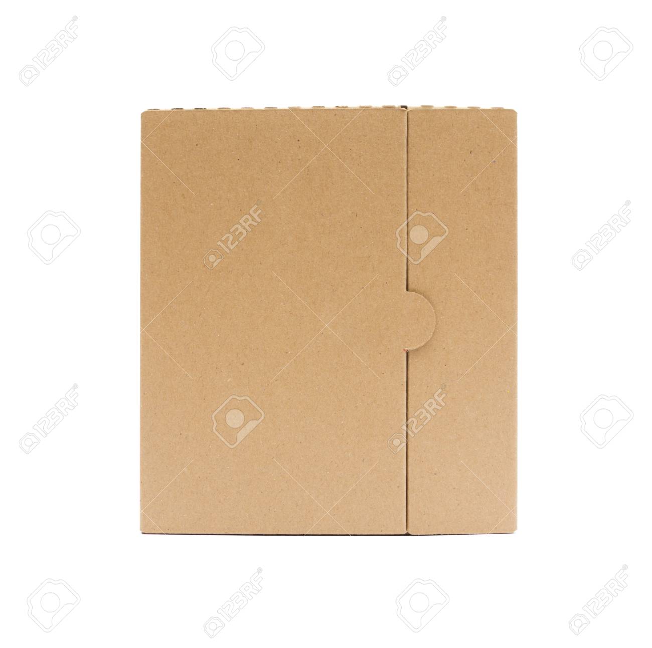 Download Cardboard Box Front View With Isolated On White Stock Photo Picture And Royalty Free Image Image 14795927