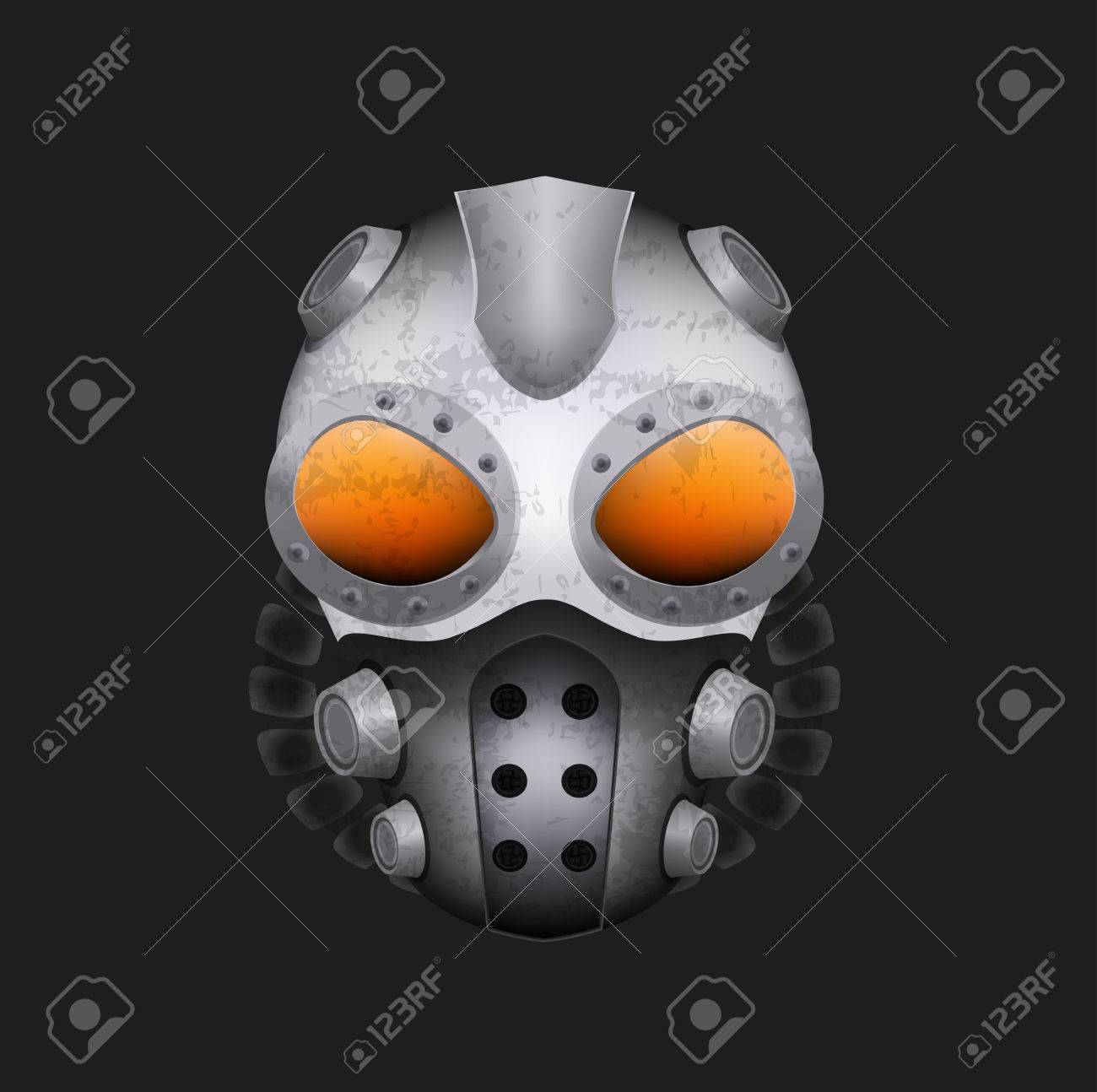 スチーム パンクなガスマスク のイラスト素材 ベクタ Image