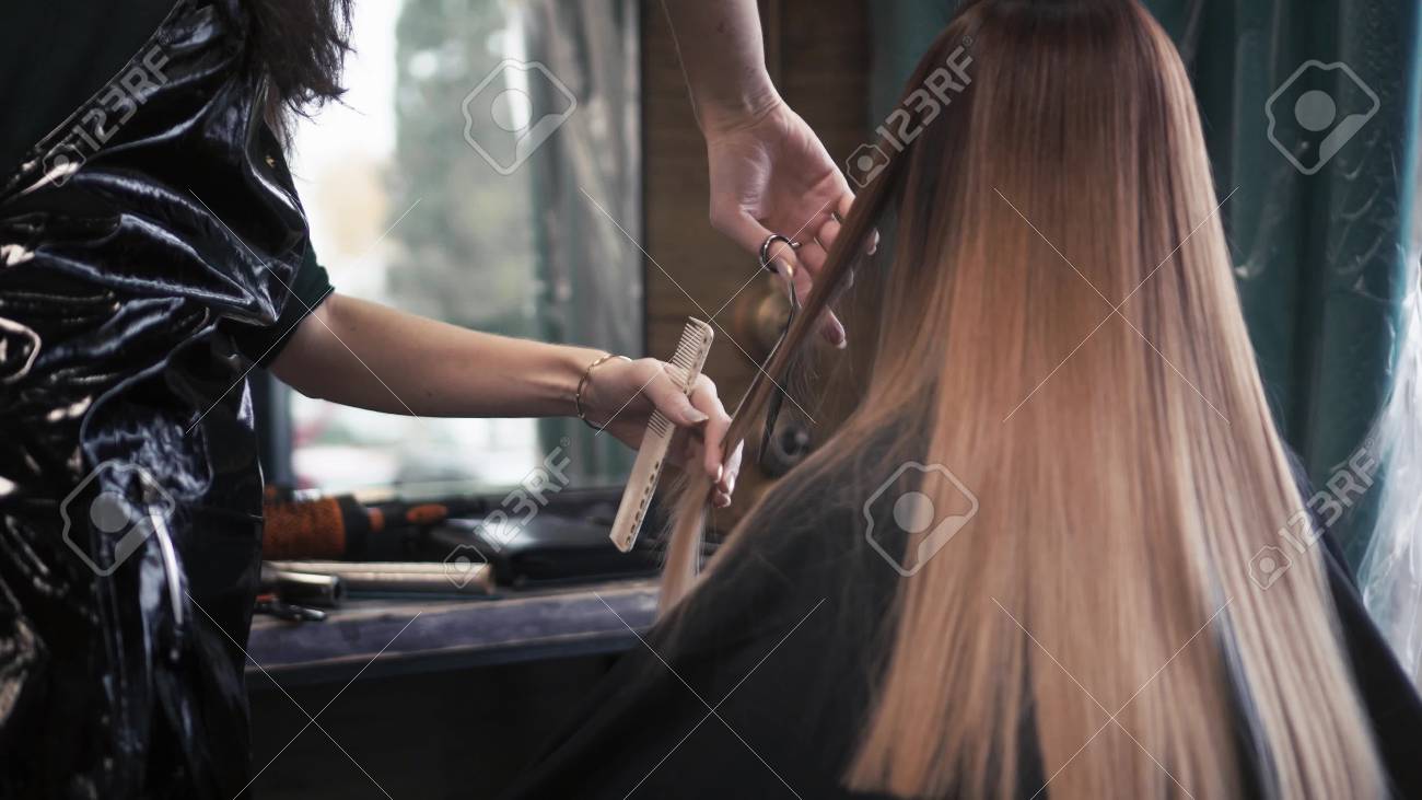 cutting girls hair with clippers