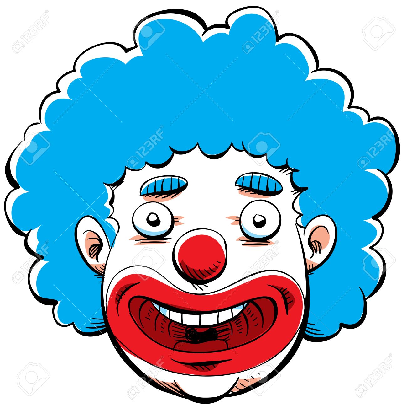 Le Visage De Bande Dessinee D Un Clown Joyeux Banque D Images Et Photos Libres De Droits Image Le Visage De Bande Dessinee D Un Clown Joyeux Banque D Images Et Photos Libres De Droits Image