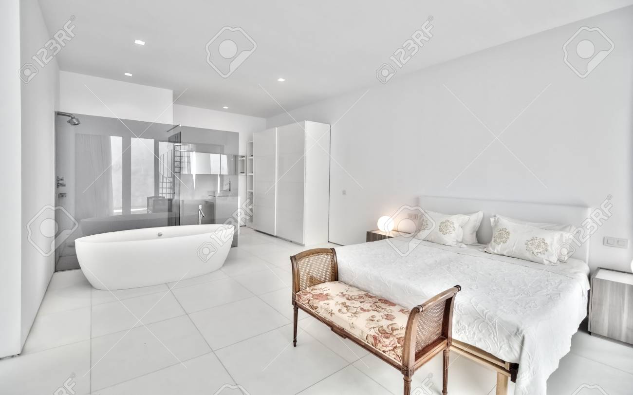 Moderne weiße Schlafzimmer Moderne weiße Schlafzimmer