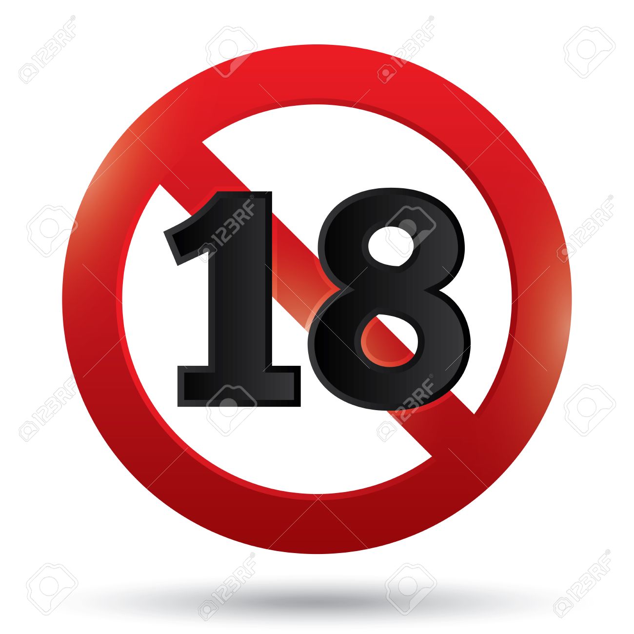 xxx age limit sign sticker