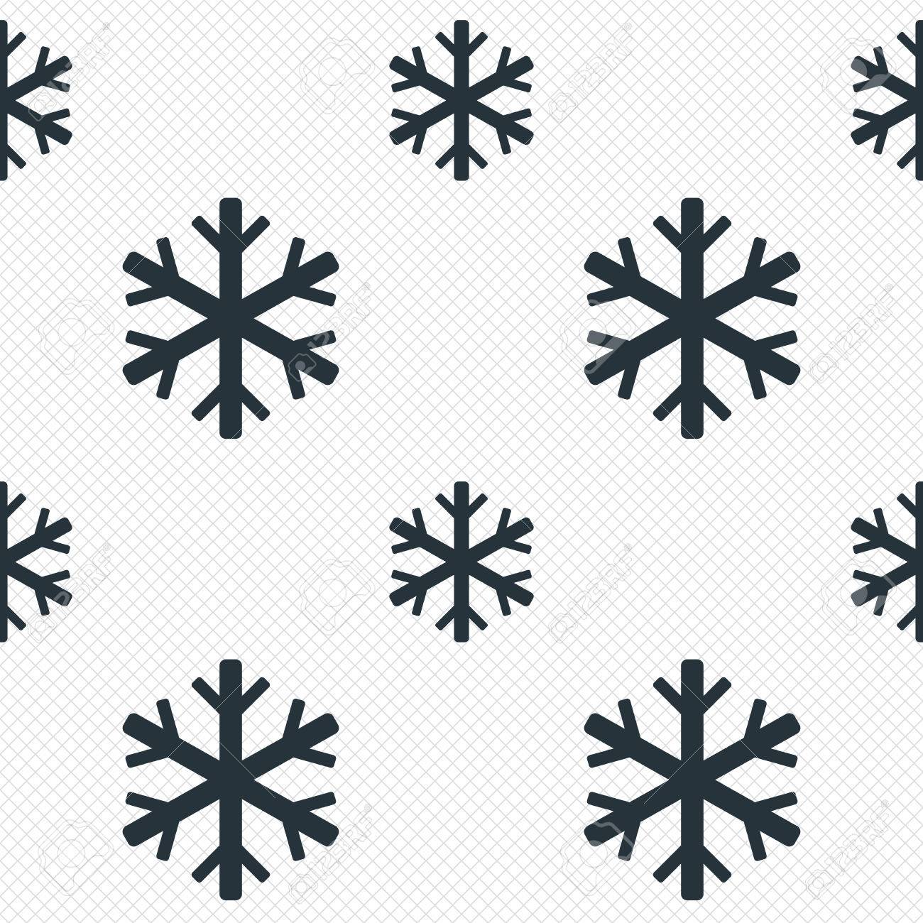 snowflake sign icon air conditioning symbol seamless grid lines