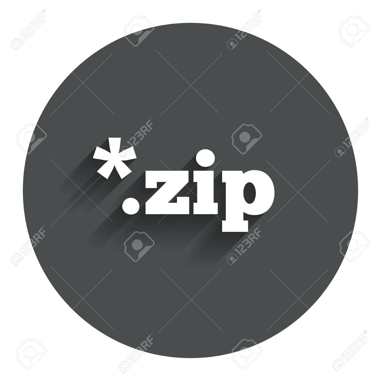 Архив Значок Файла. Скачать Кнопку Сжатый Файл. ZIP Молнии Символ.