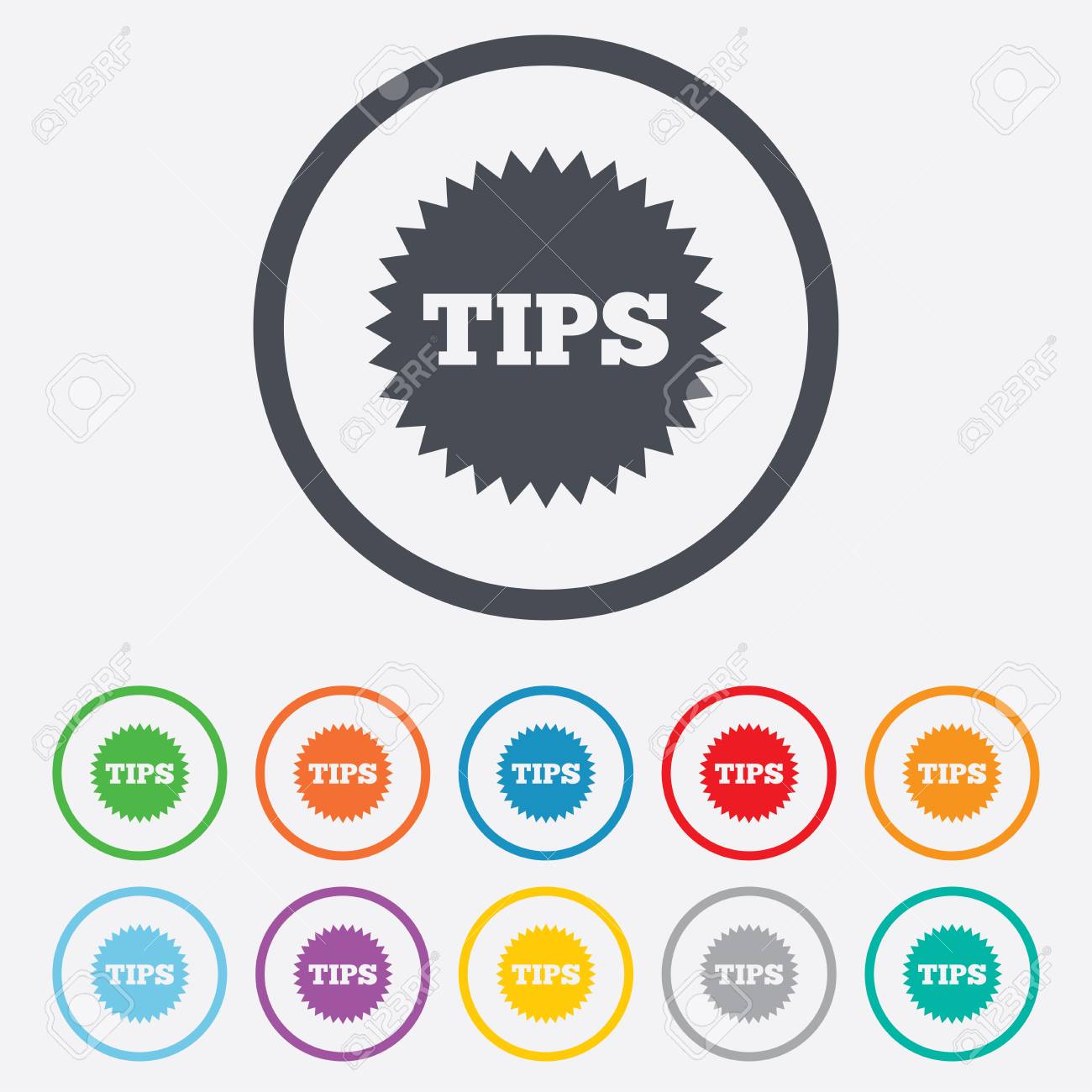 ヒント記号アイコン 星のシンボル サービスのお金 フレーム丸ボタン のイラスト素材 ベクタ Image