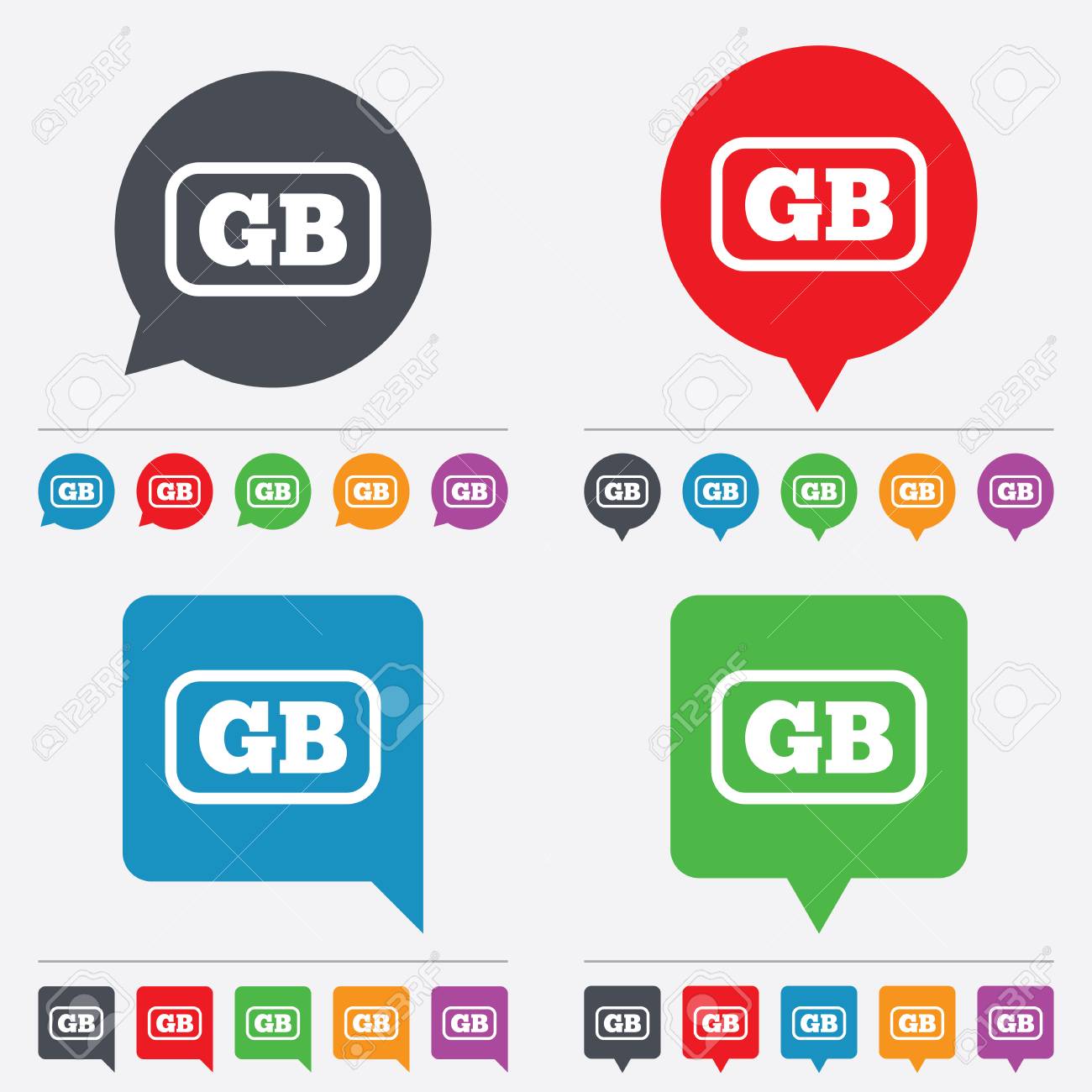 british language sign icon gb great britain translation symbol