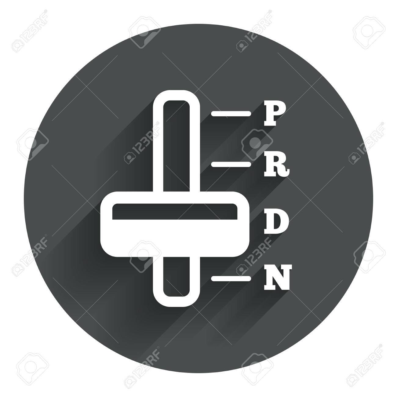 Automatic Transmission Sign Icon Auto Car Control Symbol Circle Royalty Free Cliparts Vectors And Stock Illustration Image