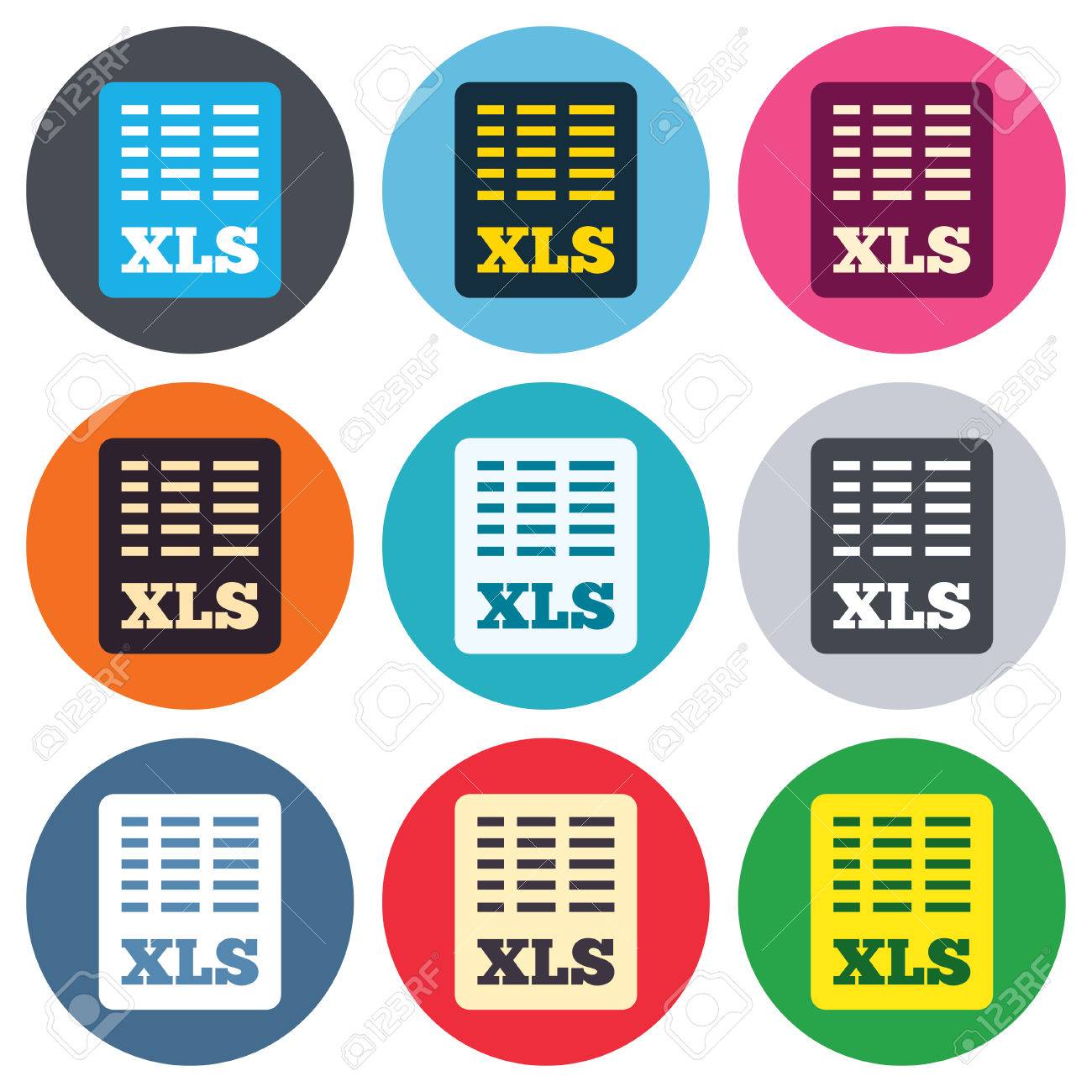 Excel File Document Icon Download Xls Button Xls File Symbol Royalty Free Cliparts Vectors And Stock Illustration Image