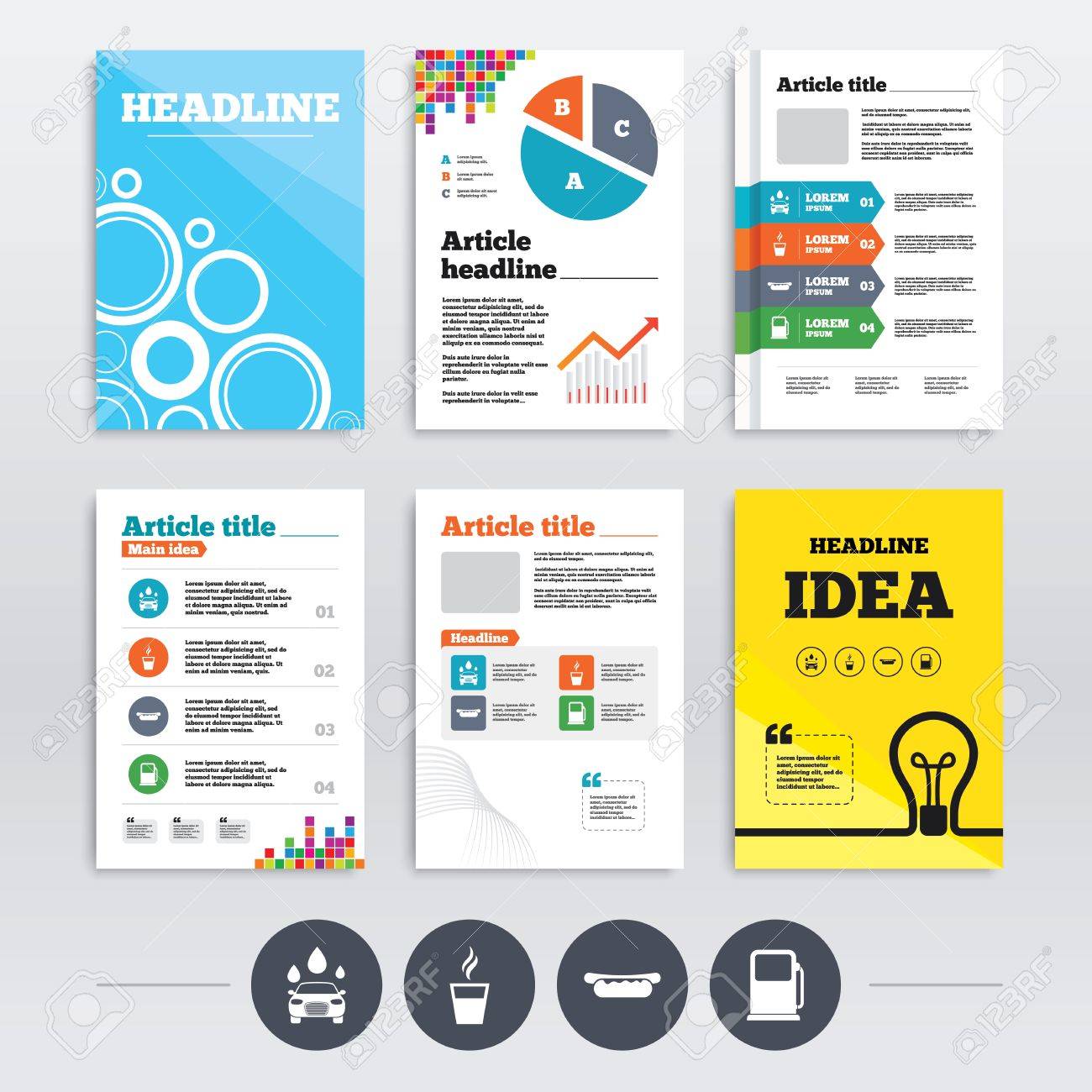 brochure design and a4 flyers petrol or gas station services gas station flyers