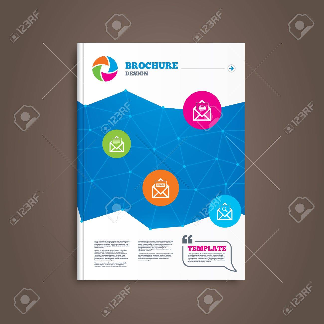 brochure or flyer design mail envelope icons print message flyers to mails