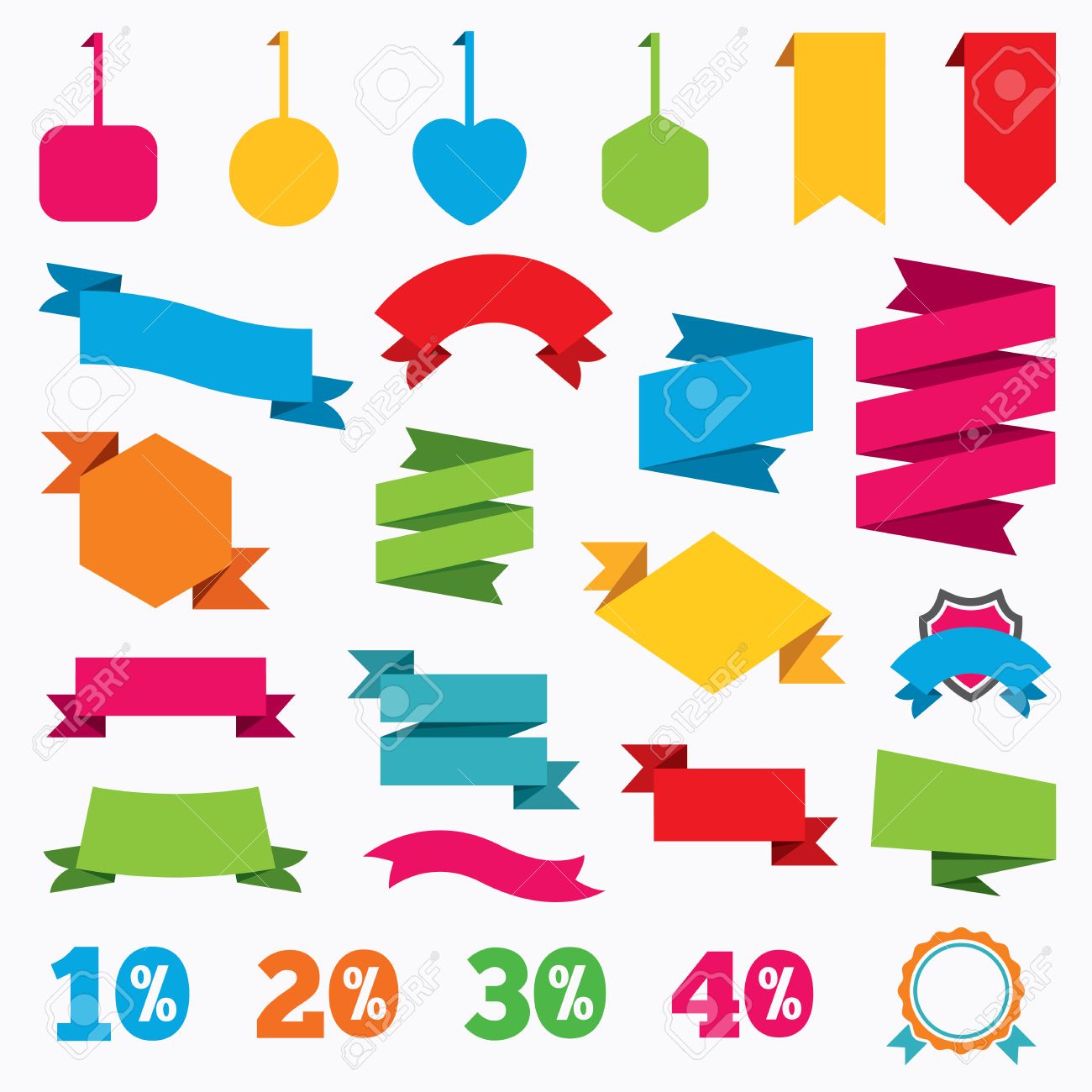 web stickers tags and banners sale discount icons special