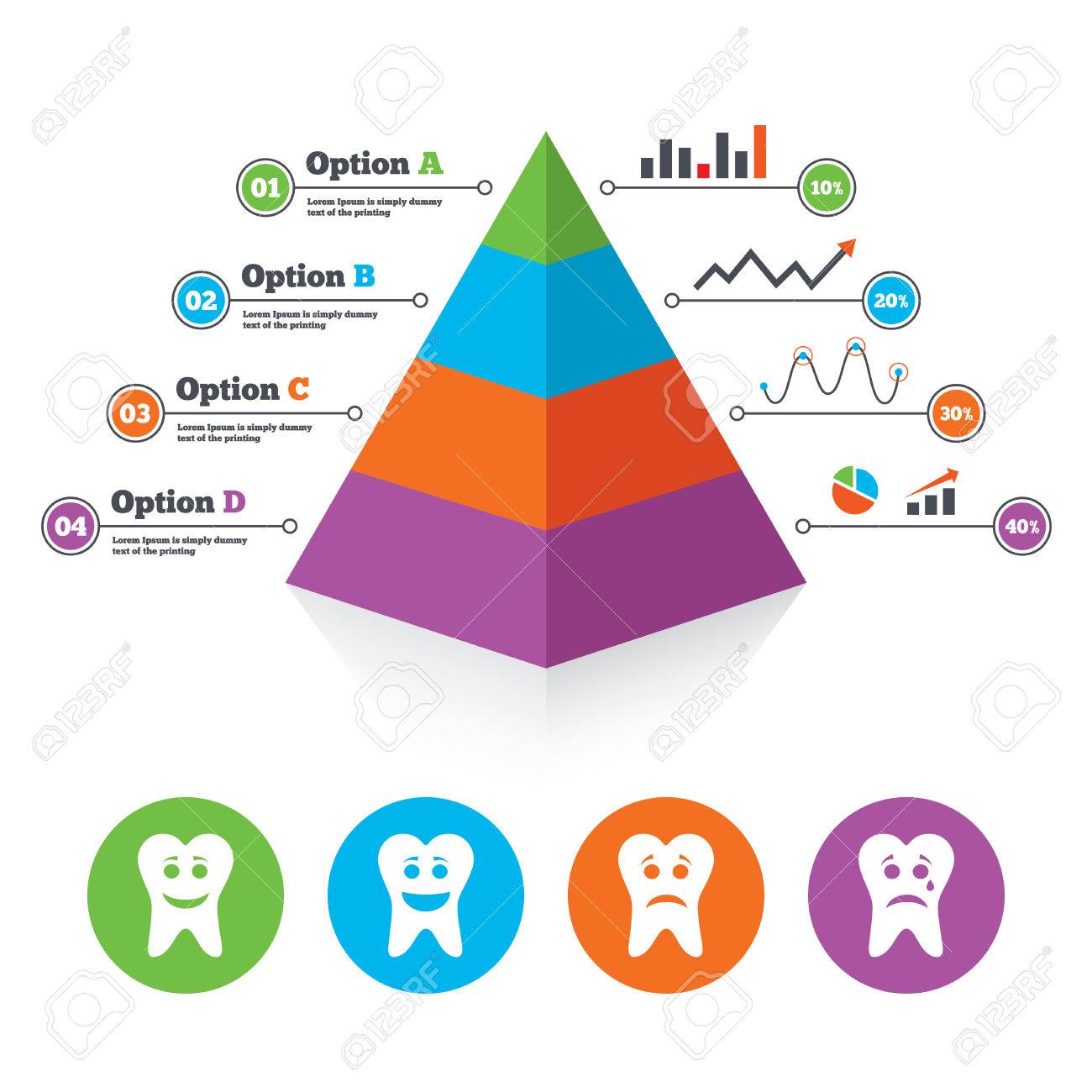 healthy pyramid template Vector illustration food pyramid infographics abstract stock.