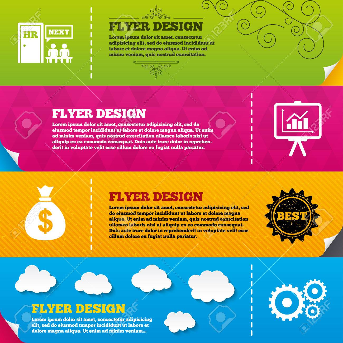 flyer brochure designs human resources icons presentation board presentation board designs