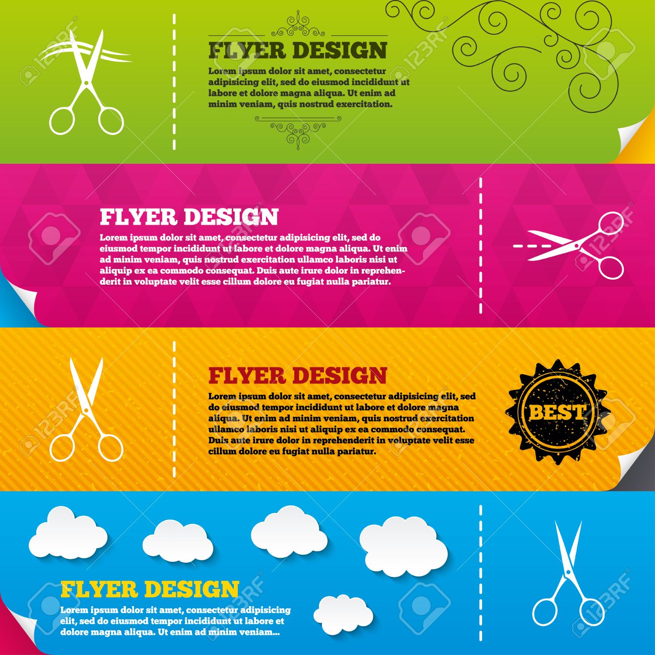 Brochure Flyer Dessins Ciseaux Ic Nes Coiffeur Ou Le Symbole De Brochure Flyer Dessins Ciseaux Ic Nes Coiffeur Ou Le Symbole De