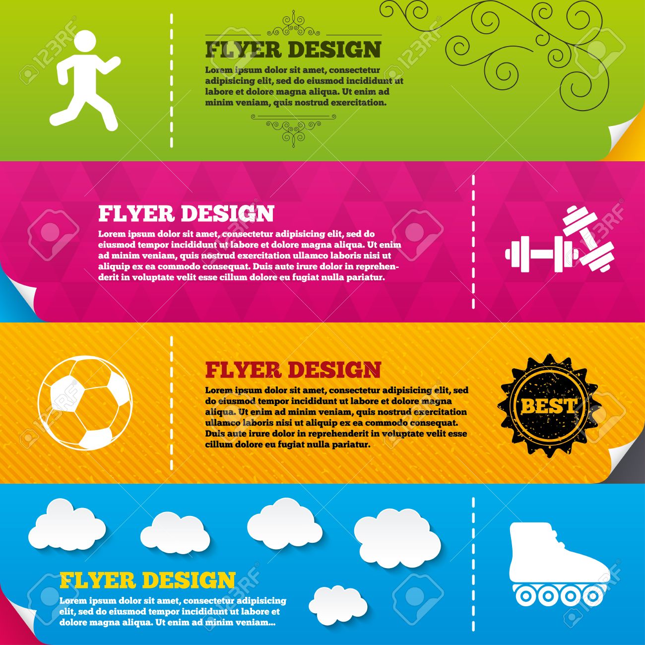 flyer brochure designs football