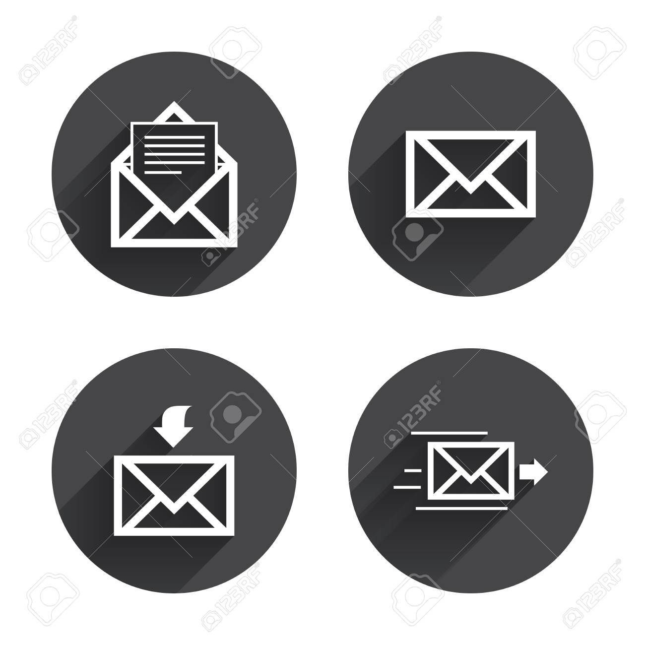 封筒アイコンをメールします メッセージ ドキュメント配信記号です