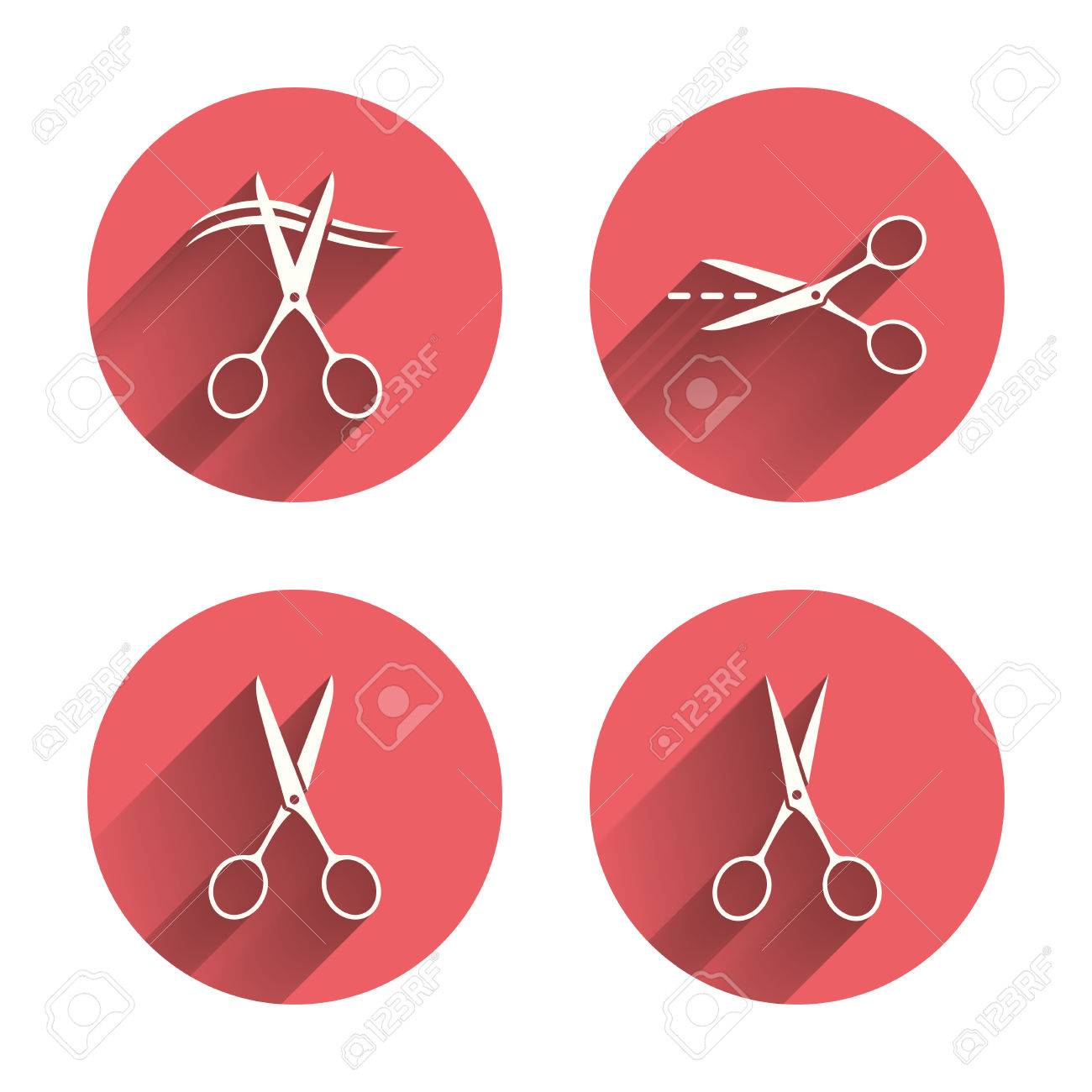 Ciseaux Ic Nes Coiffeur Ou Symbole De Salon De Coiffure Ciseaux Ciseaux Ic Nes Coiffeur Ou Symbole De Salon De Coiffure Ciseaux