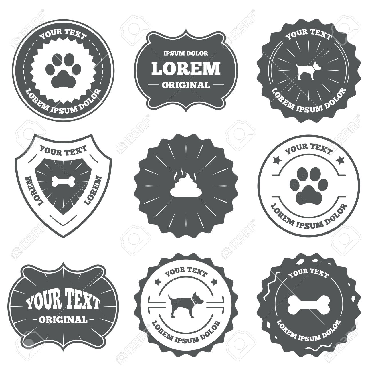 ビンテージのエンブレム ラベル ペット アイコン 犬の前足と糞便の兆候 ペットの後をクリーンアップします ペット食品です デザイン要素です ベクトル のイラスト素材 ベクタ Image ビンテージのエンブレム ラベル ペット アイコン 犬の前足と糞便の兆候 ペットの後をクリーンアップします ペット食品です デザイン要素です ベクトル のイラスト素材 ベクタ Image