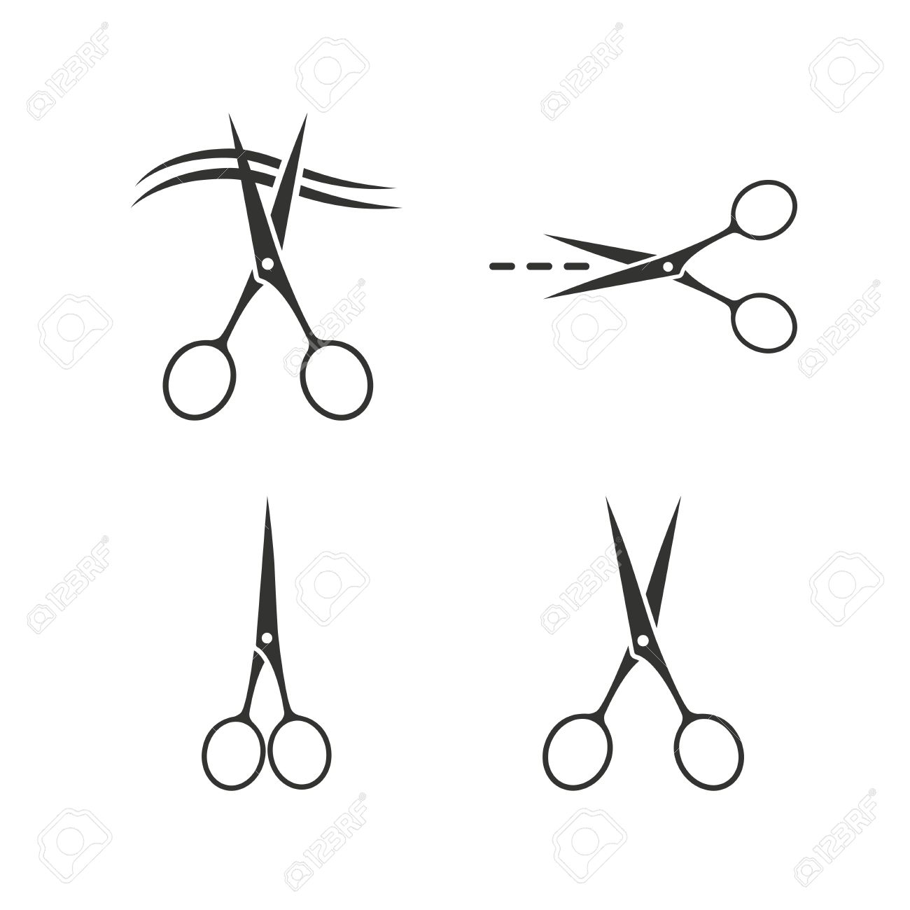 Ciseaux Ic Nes Coiffeur Ou Le Symbole De Salon De Coiffure Ciseaux Ciseaux Ic Nes Coiffeur Ou Le Symbole De Salon De Coiffure Ciseaux