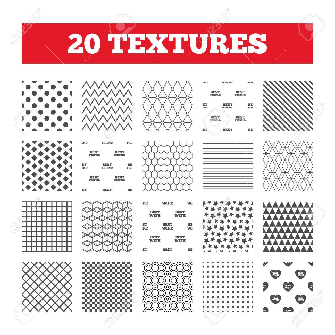 Seamless Patterns Textures Infinies Meilleures Epouse Mari Et