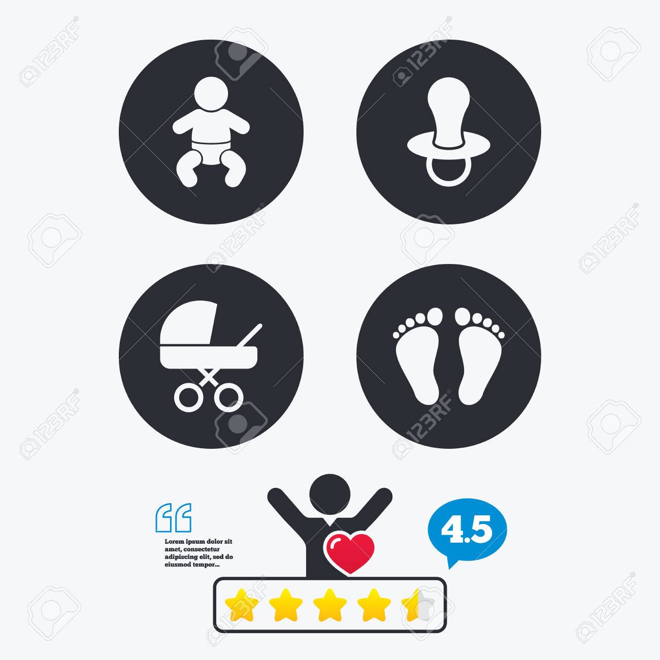 Bebe De Nourrissons De Icones Garcon Enfant Avec Le Symbole Des