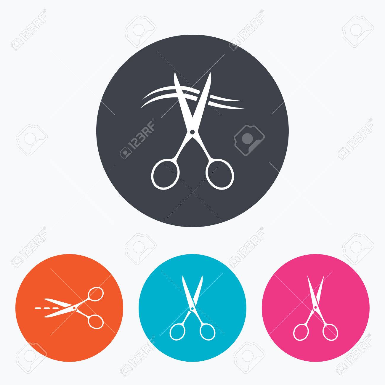 Ciseaux Ic Nes Coiffeur Ou Symbole De Salon De Coiffure Ciseaux Ciseaux Ic Nes Coiffeur Ou Symbole De Salon De Coiffure Ciseaux