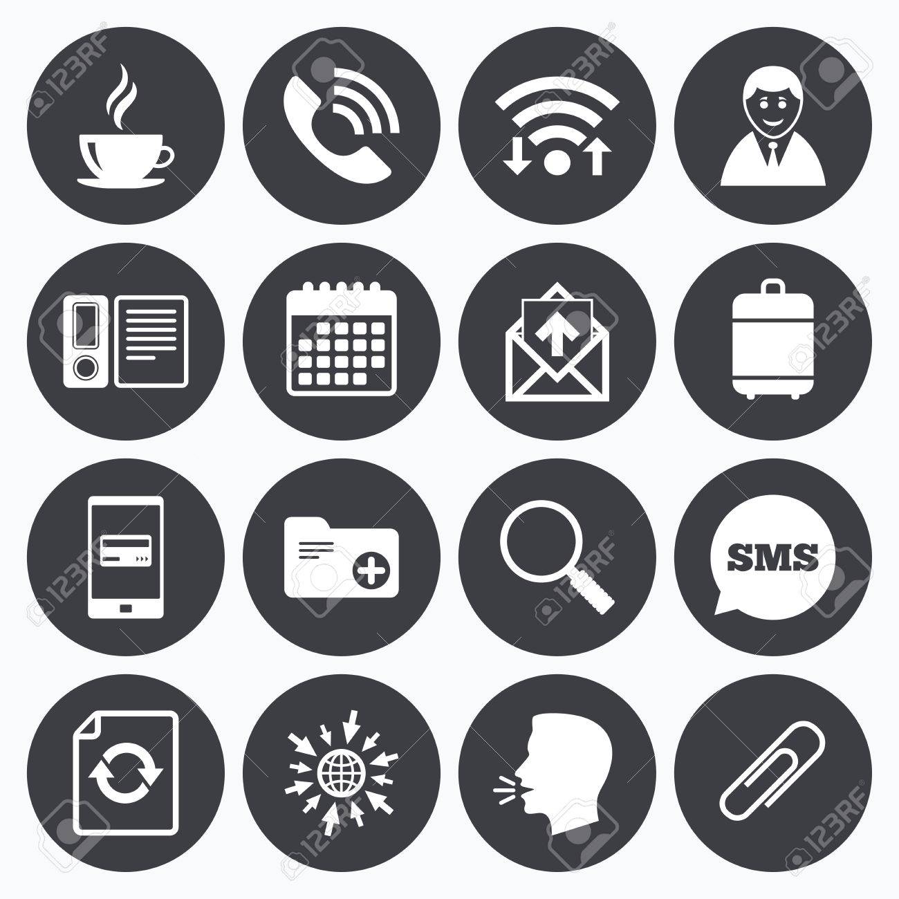wifi calendar and mobile payments office documents and business calendar documents