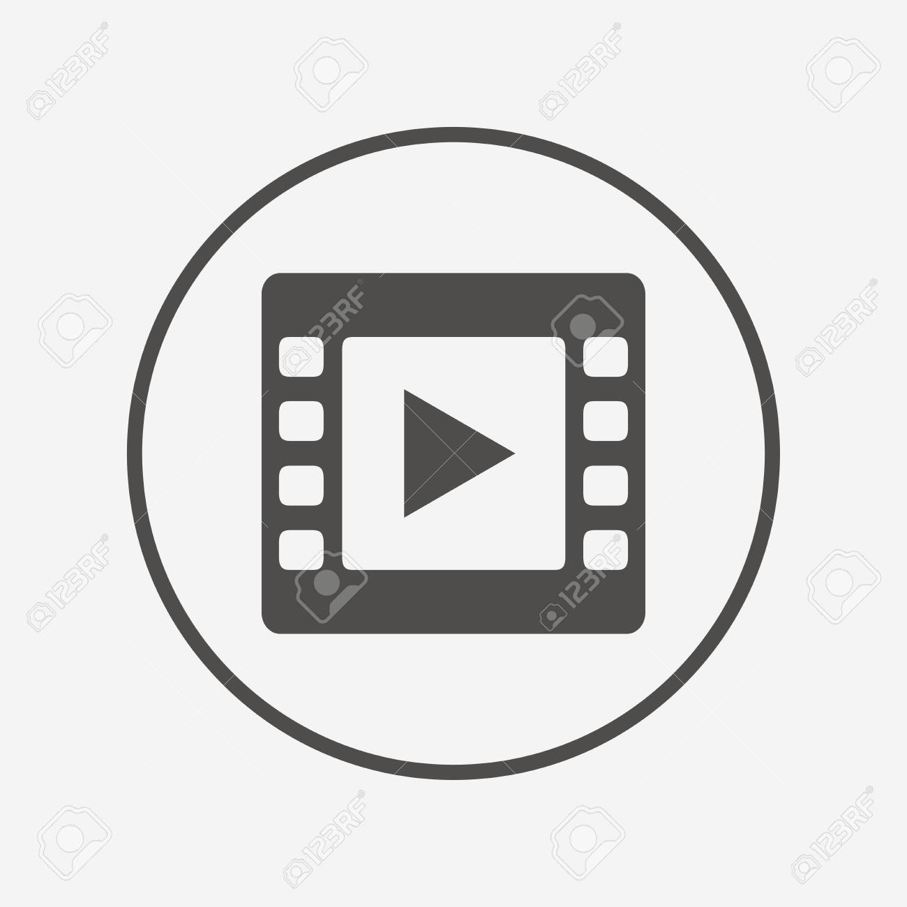 Video Sign Icon Video Frame Symbol Flat Video Icon Simple Design Video Symbol Video Graphic Element Round Button With Flat Video Icon Vector Royalty Free Cliparts Vectors And Stock Illustration Image 58561518