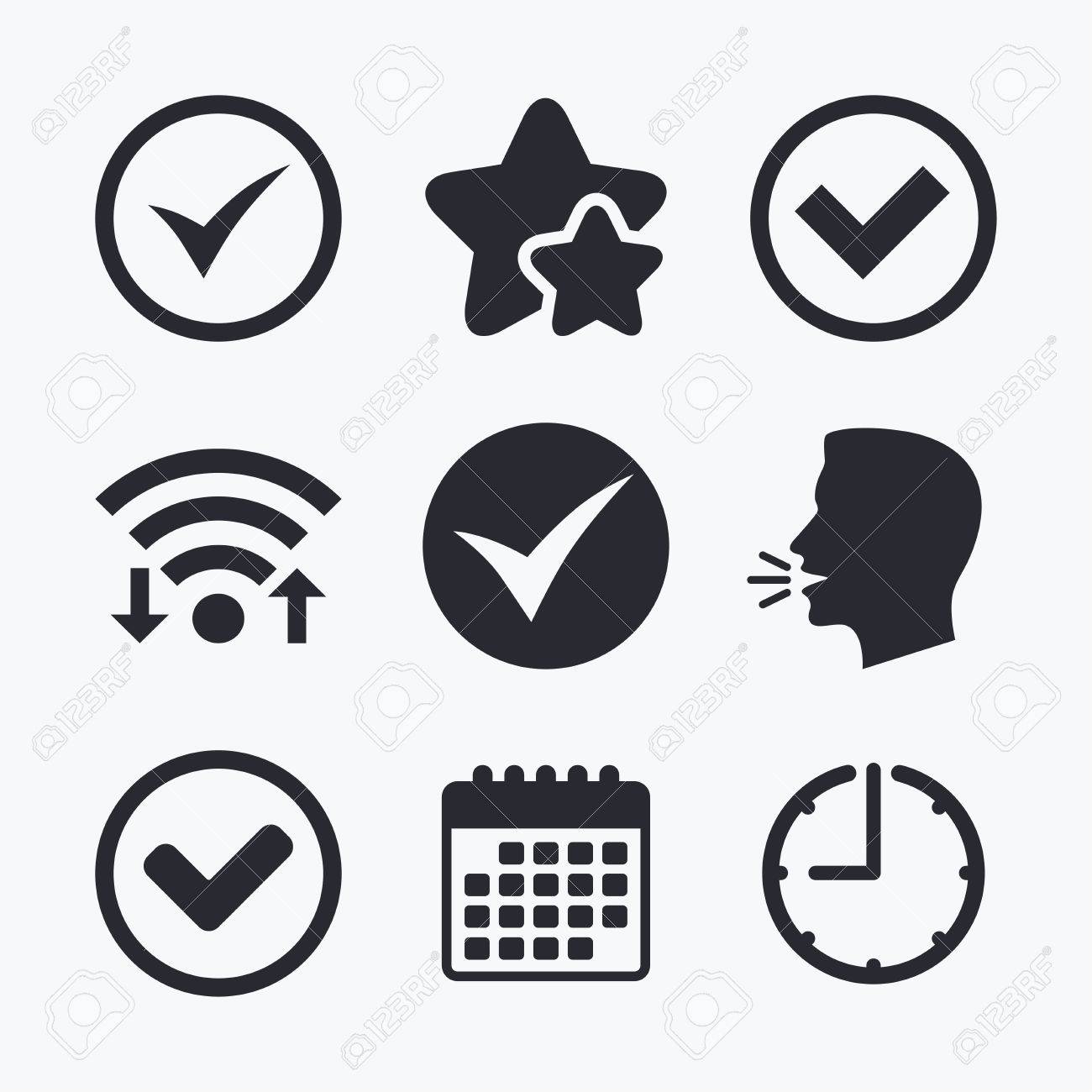 check icons checkbox confirm circle sign symbols wifi internet
