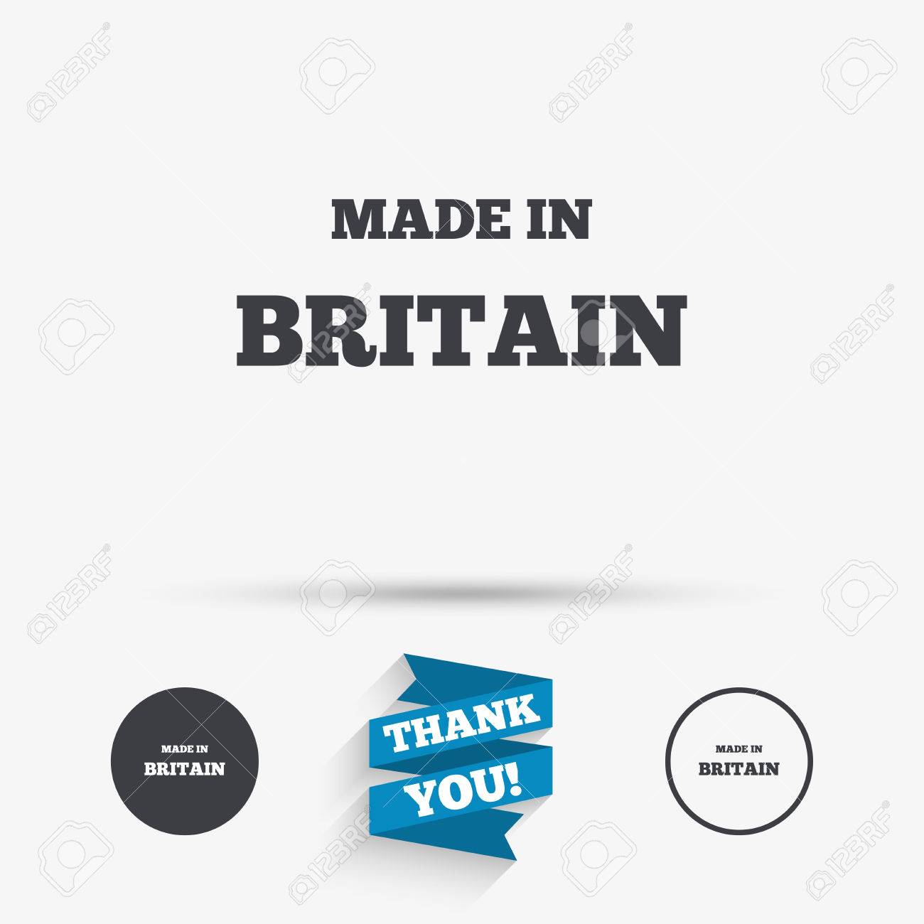 made in britain icon export production symbol product created