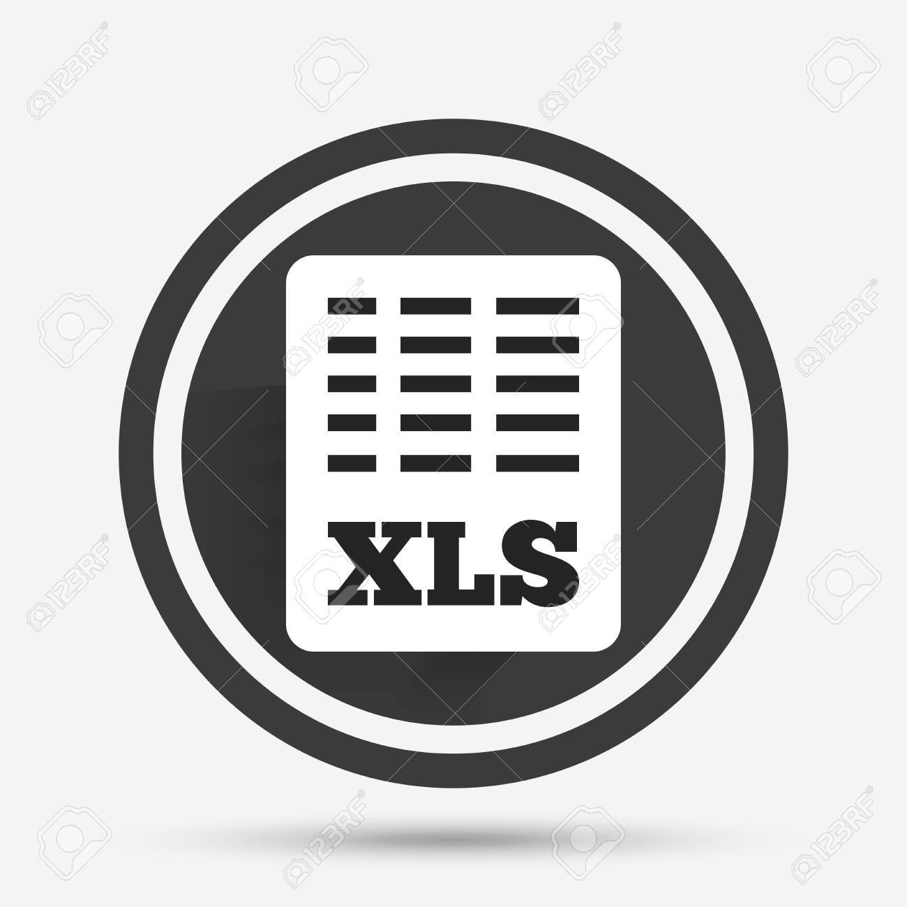 Excel File Document Icon Download Xls Button Xls File Symbol Royalty Free Cliparts Vectors And Stock Illustration Image