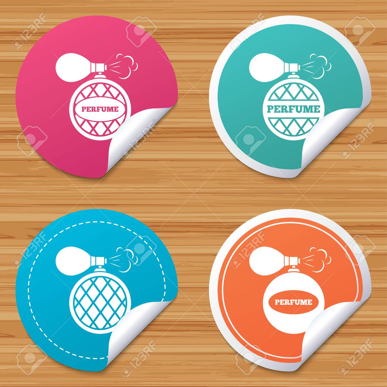 round stickers or website