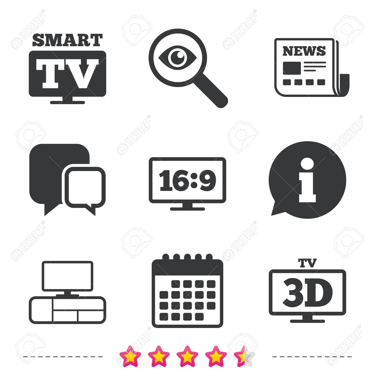 Smart Tv Modus Symbol Seitenverhaltnis 16 9 Widescreen Symbol 3d Fernseher Und Tv Tischschilder Zeitungs Informations Und Kalenderikonen Lupe Chat Symbol Untersuchen Vektor Lizenzfrei Nutzbare Vektorgrafiken Clip Arts Illustrationen Image